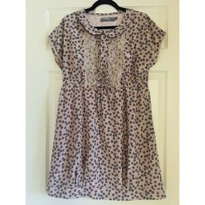 K.A.T.E. Floral Lace Bib Dress Sz 6/8 Peter Pan Collar Coquette Cottagecore EUC